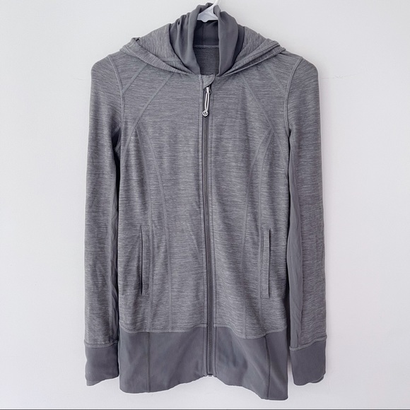 Lululemon daily practice jacket heathered slate - Picture 8 of 16